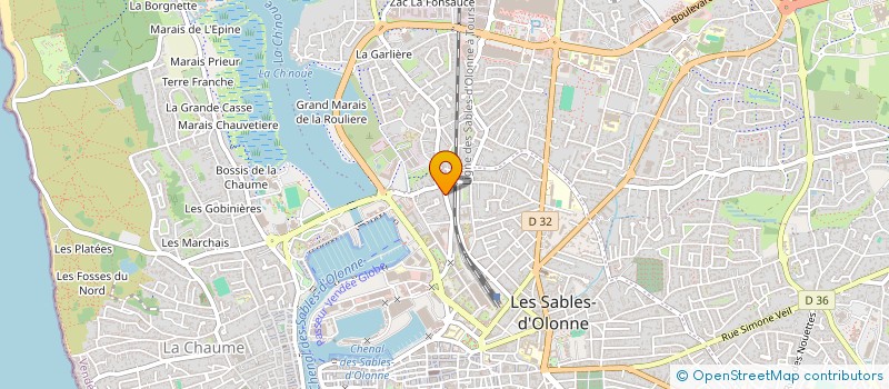 localisation de l'entreprise MONSIEUR ANTONY BIRE  LES SABLES-D'OLONNE