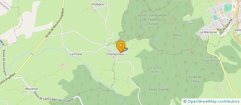 localisation de l'entreprise MONSIEUR ANTONY BONNET  CHATEAU-CHINON (CAMPAGNE)