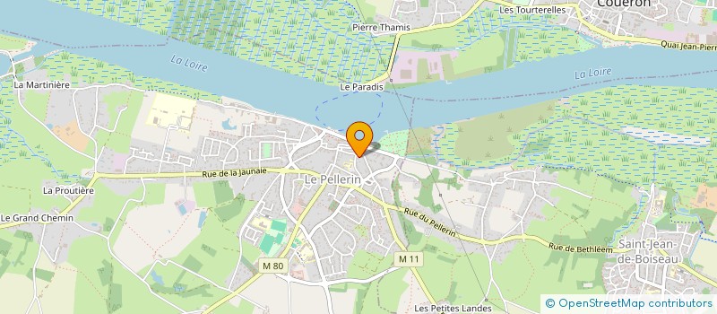 localisation de l'entreprise MONSIEUR ANTONY BROSSET  LE PELLERIN