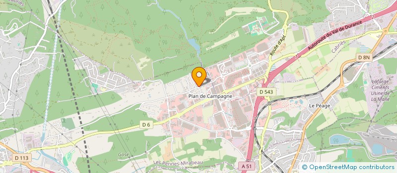 localisation de l'entreprise MONSIEUR ANTONY CAMPOS  LES PENNES-MIRABEAU