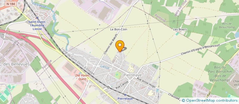 localisation de l'entreprise MONSIEUR ANTONY CARDOSO  PIERRELAYE