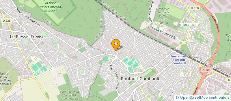 localisation de l'entreprise MONSIEUR ANTONY CERE  JOUARS-PONTCHARTRAIN