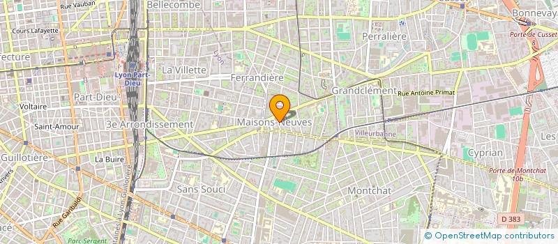 localisation de l'entreprise MONSIEUR ANTONY CHOULI  VILLEURBANNE