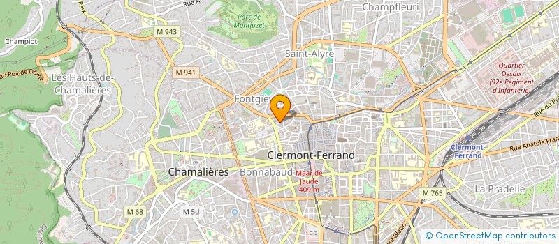 localisation de l'entreprise MONSIEUR ANTONY CONSTANTIN  CLERMONT-FERRAND