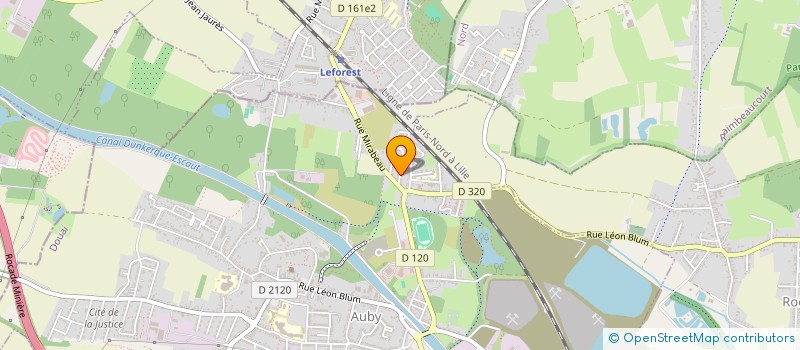 localisation de l'entreprise MONSIEUR ANTONY DE GEITERE  AUBY