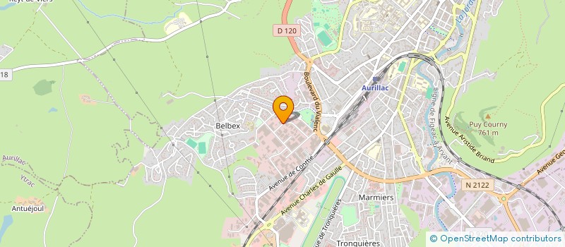 localisation de l'entreprise MONSIEUR ANTONY DELORT à AURILLAC