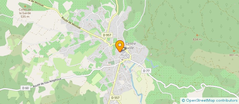 localisation de l'entreprise MONSIEUR ANTONY DUFORET  AUPS