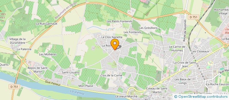 localisation de l'entreprise MONSIEUR ANTONY DUVILLE  CHINON