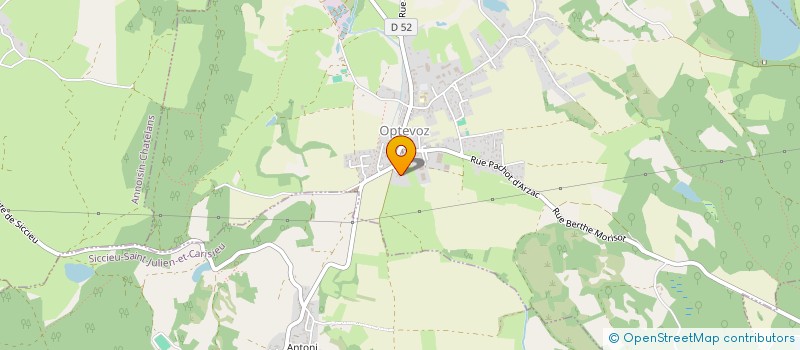 localisation de l'entreprise MONSIEUR ANTONY ETIENNE  OPTEVOZ