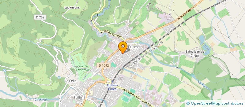 localisation de l'entreprise MONSIEUR ANTONY FOUQUEAU à TULLINS