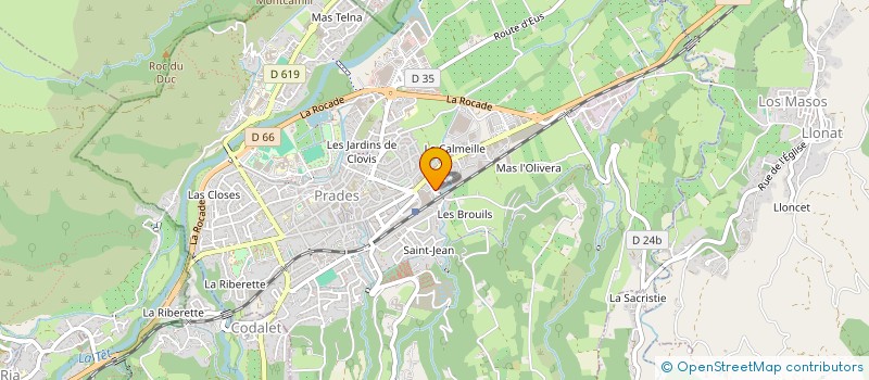 localisation de l'entreprise MONSIEUR ANTONY FOUTRY  PRADES