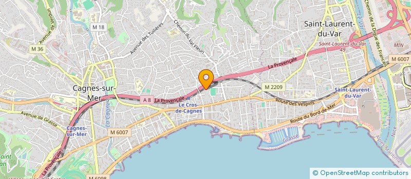 localisation de l'entreprise MONSIEUR ANTONY GARZIO à CAGNES-SUR-MER