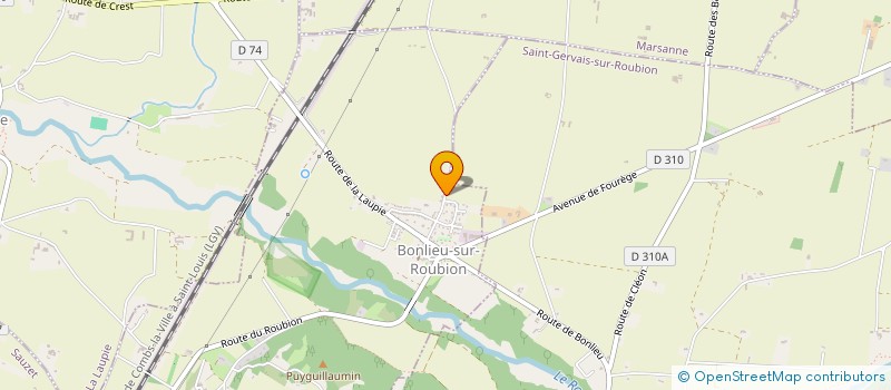 localisation de l'entreprise MONSIEUR ANTONY GEIGUER  BONLIEU-SUR-ROUBION