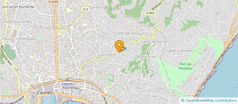 localisation de l'entreprise MONSIEUR ANTONY GIOVAGNOLI à CANNES