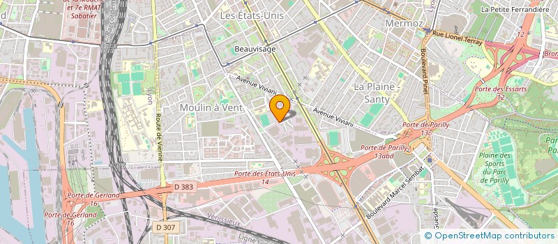 localisation de l'entreprise MONSIEUR ANTONY GONZALEZ  VENISSIEUX