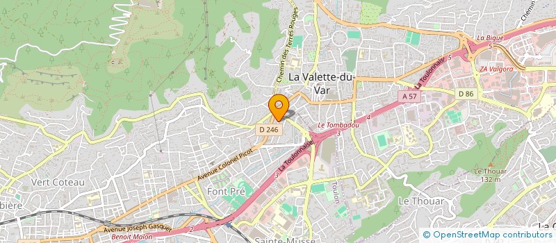 localisation de l'entreprise MONSIEUR ANTONY GOUNEL  TOULON