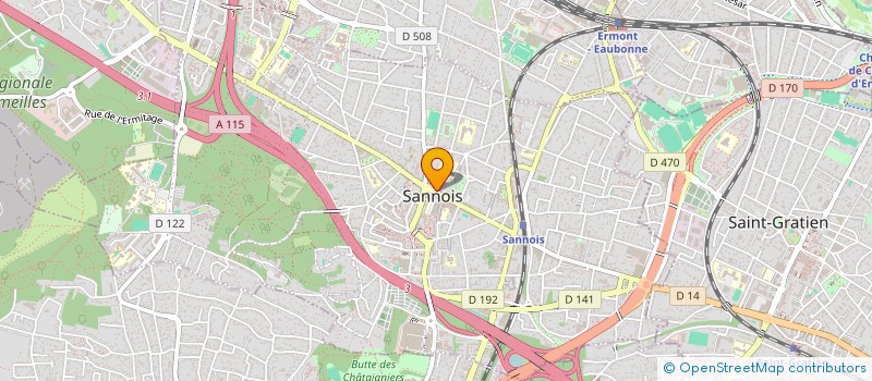 localisation de l'entreprise MONSIEUR ANTONY GUENIN  SANNOIS