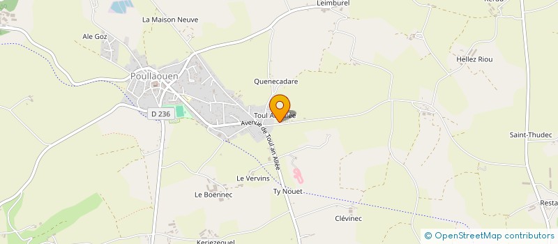 localisation de l'entreprise MONSIEUR ANTONY GUIAVARCH  POULLAOUEN