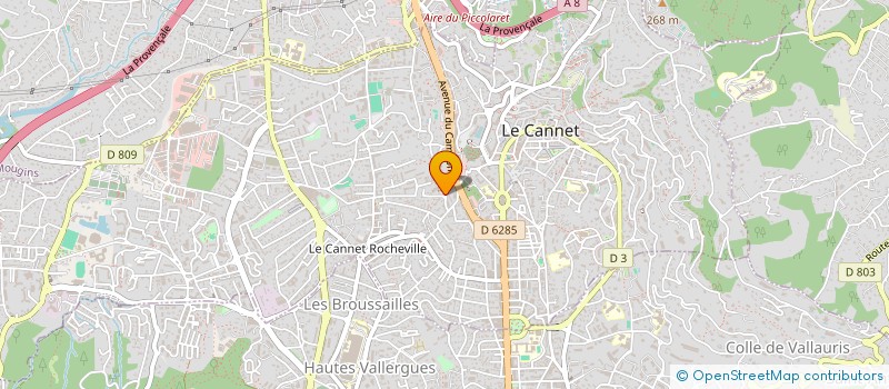 localisation de l'entreprise MONSIEUR ANTONY HOFF à LE CANNET