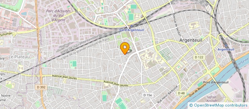 localisation de l'entreprise MONSIEUR ANTONY JESUTHASAN  ARGENTEUIL