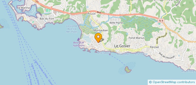 localisation de l'entreprise MONSIEUR ANTONY LEVEILLE  LE GOSIER