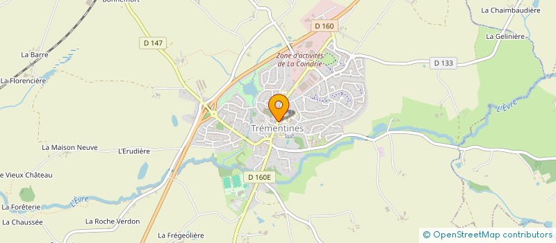 localisation de l'entreprise MONSIEUR ANTONY LOURENCO  TREMENTINES