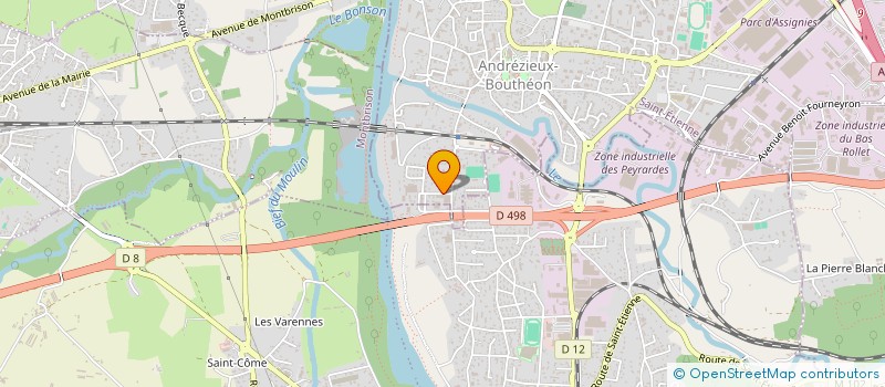 localisation de l'entreprise MONSIEUR ANTONY MALTZEFF  ANDREZIEUX-BOUTHEON