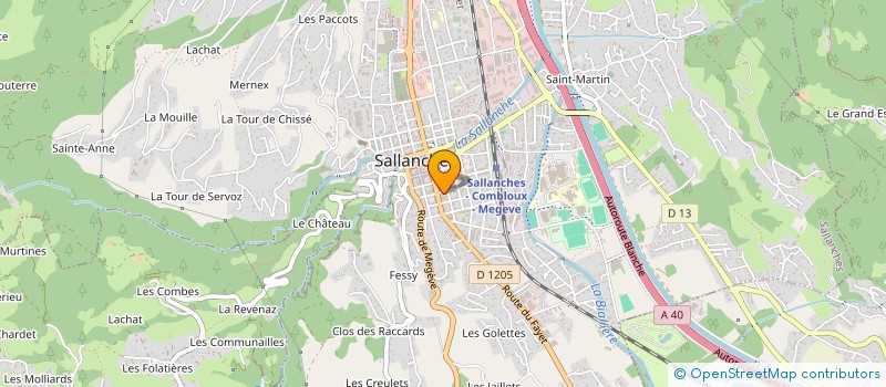 localisation de l'entreprise MONSIEUR ANTONY MARTON à SALLANCHES