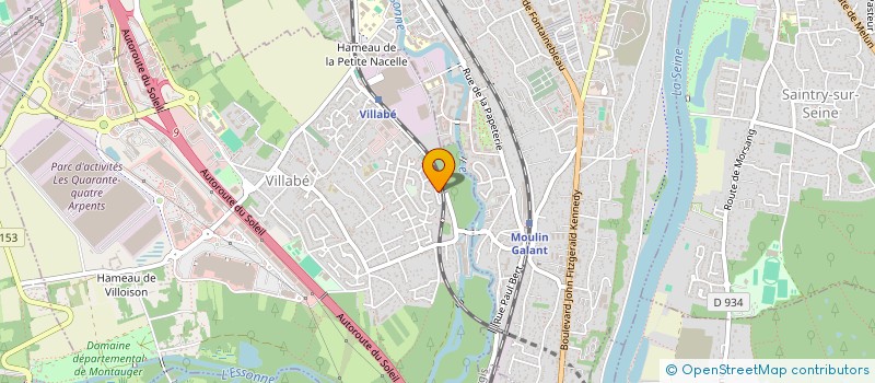 localisation de l'entreprise MONSIEUR ANTONY MENDAME ALLOGHO  VILLABE