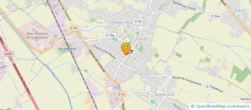 localisation de l'entreprise MONSIEUR ANTONY MEOLA  ESCALQUENS