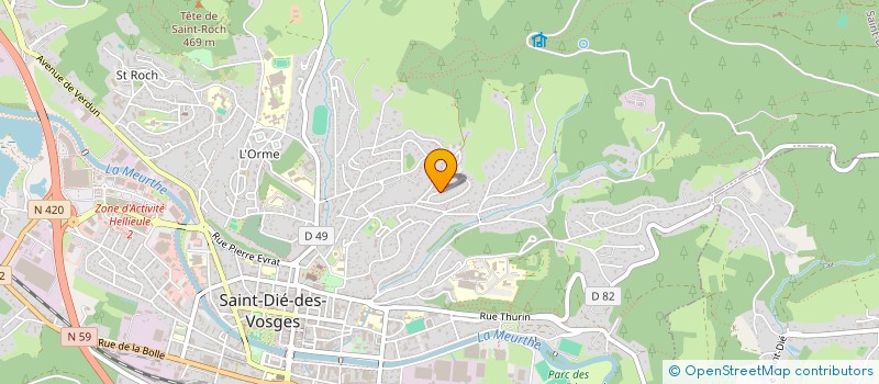 localisation de l'entreprise MONSIEUR ANTONY MICHEL  SAINT-DIE-DES-VOSGES