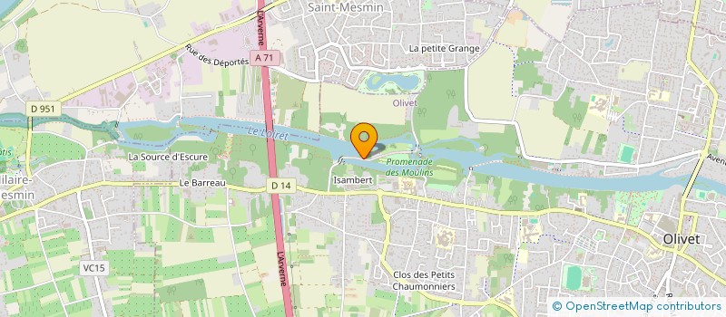 localisation de l'entreprise MONSIEUR ANTONY MOSSO à OLIVET