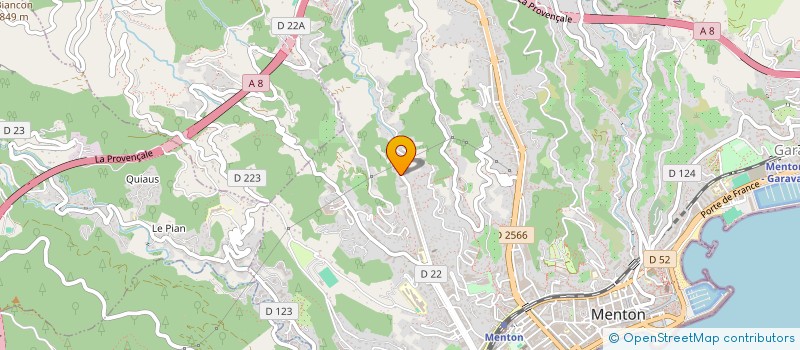 localisation de l'entreprise MONSIEUR ANTONY PARISI  MENTON