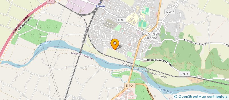 localisation de l'entreprise MONSIEUR ANTONY PERMINGEAT  LIVRON-SUR-DROME