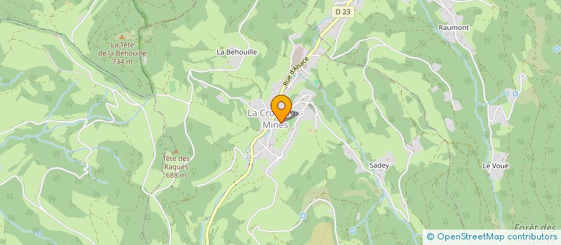 localisation de l'entreprise MONSIEUR ANTONY PETITCOLIN  LA CROIX-AUX-MINES