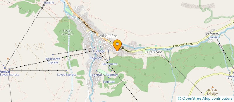 localisation de l'entreprise MONSIEUR ANTONY PREAU  VAL D'ISERE