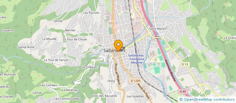 localisation de l'entreprise MONSIEUR ANTONY RADIGOIS  SALLANCHES