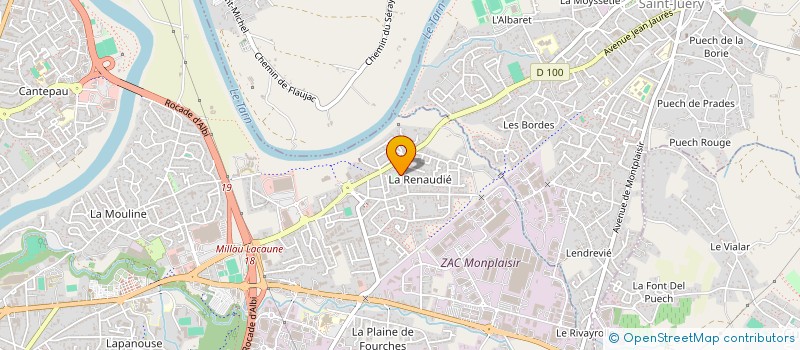 localisation de l'entreprise MONSIEUR ANTONY REY à ALBI