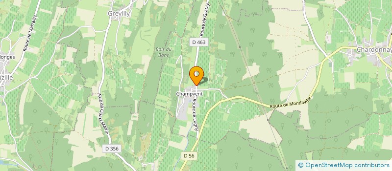 localisation de l'entreprise MONSIEUR ANTONY ROBIN  CHARDONNAY