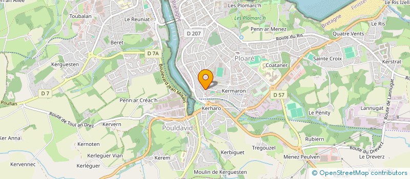 localisation de l'entreprise MONSIEUR ANTONY ROUXEL à DOUARNENEZ