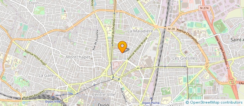 localisation de l'entreprise MONSIEUR ANTONY SAILLARD  DIJON