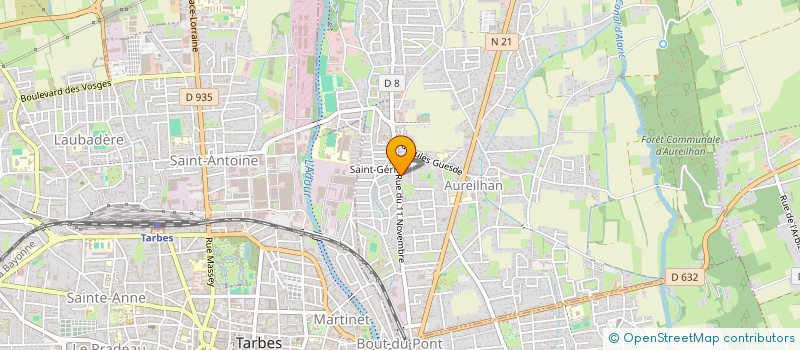 localisation de l'entreprise MONSIEUR ANTONY SEPET  AUREILHAN