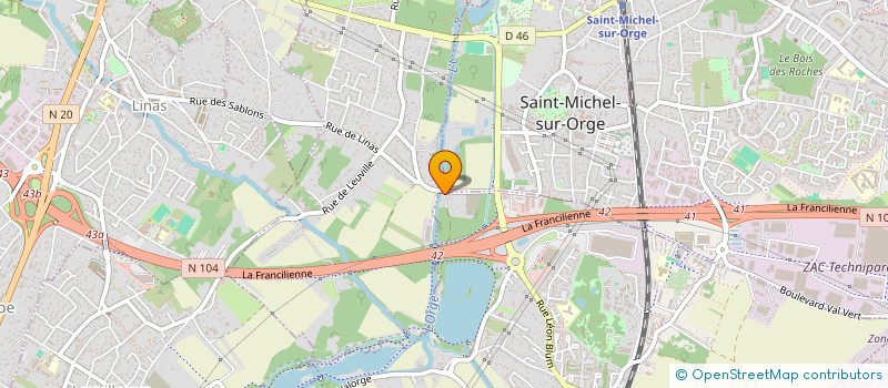 localisation de l'entreprise MONSIEUR ANTONY SIMONARD  BRETIGNY-SUR-ORGE