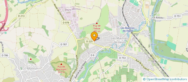 localisation de l'entreprise MONSIEUR ANTONY SQUIZZATO  LES MARTRES-DE-VEYRE