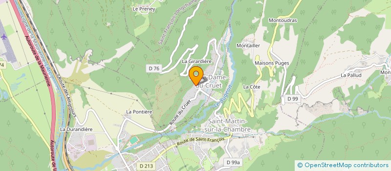 localisation de l'entreprise MONSIEUR ANTONY UGINET  NOTRE-DAME-DU-CRUET