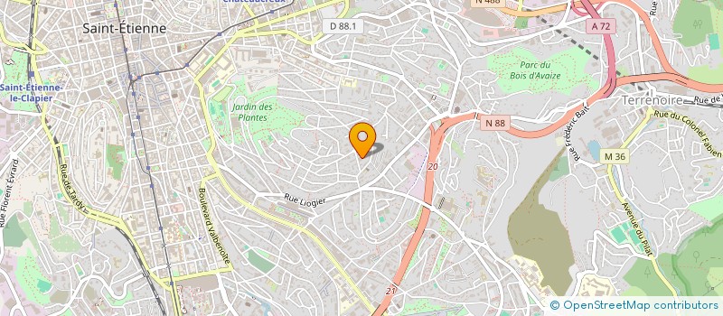 localisation de l'entreprise MONSIEUR ANTONY VALDIVIA  SAINT-ETIENNE