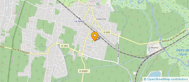 localisation de l'entreprise MONSIEUR ANTONY VICH  LE TEICH