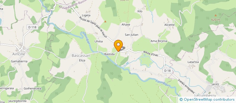 localisation de l'entreprise MONSIEUR ANTTON ARRETCHE  AHAXE-ALCIETTE-BASCASSAN