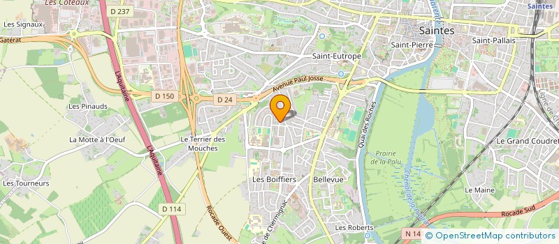 localisation de l'entreprise MONSIEUR ANUSHAVAN SARUKHANYAN  SAINTES