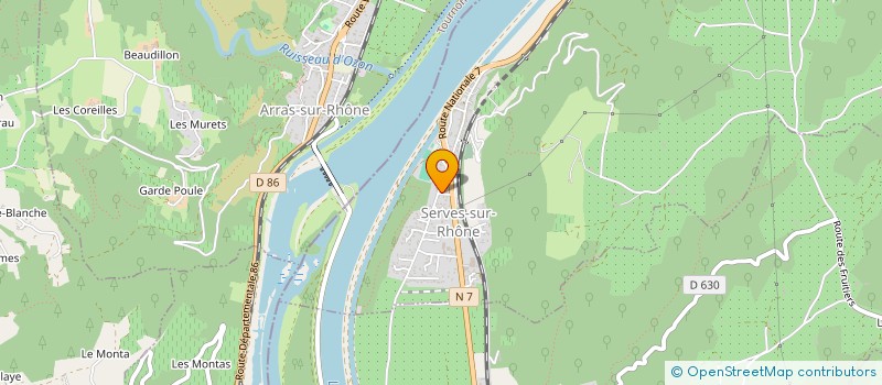localisation de l'entreprise MONSIEUR ANYHONY MORIN  SERVES-SUR-RHONE